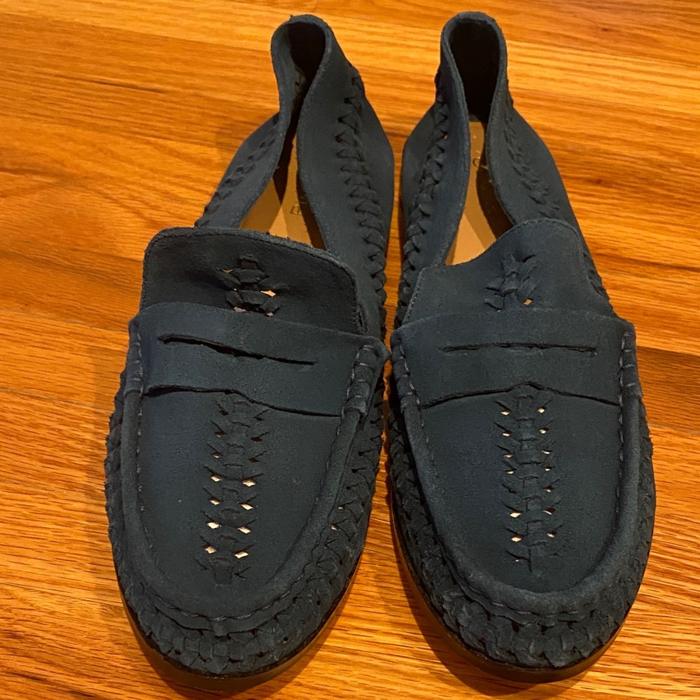 Anthropologie Pilcro Blue Loafers, size 10
